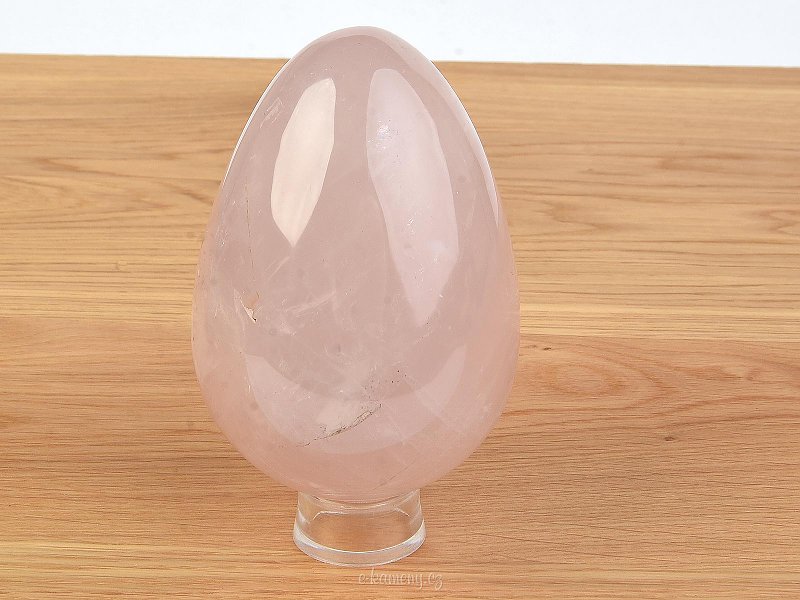 Rose quartz egg smooth decorative 108mm