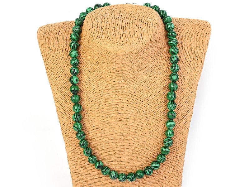 Malachite imitation necklace 50cm