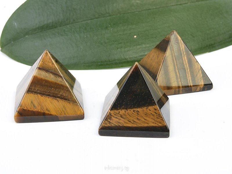 Pyramid from the tiger's eye (3.5 cm)