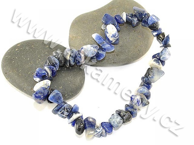 Bracelet pieces of stones - Sodalit