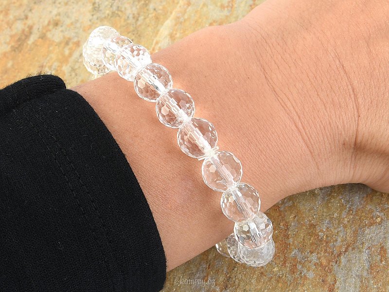 Crystal bracelet facet. 1 cm