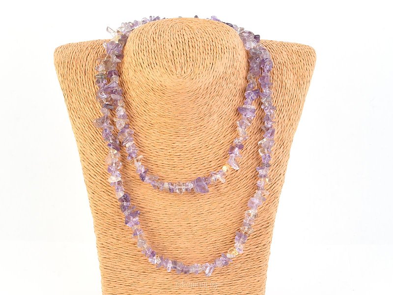 Long necklace with stones - Ametrine