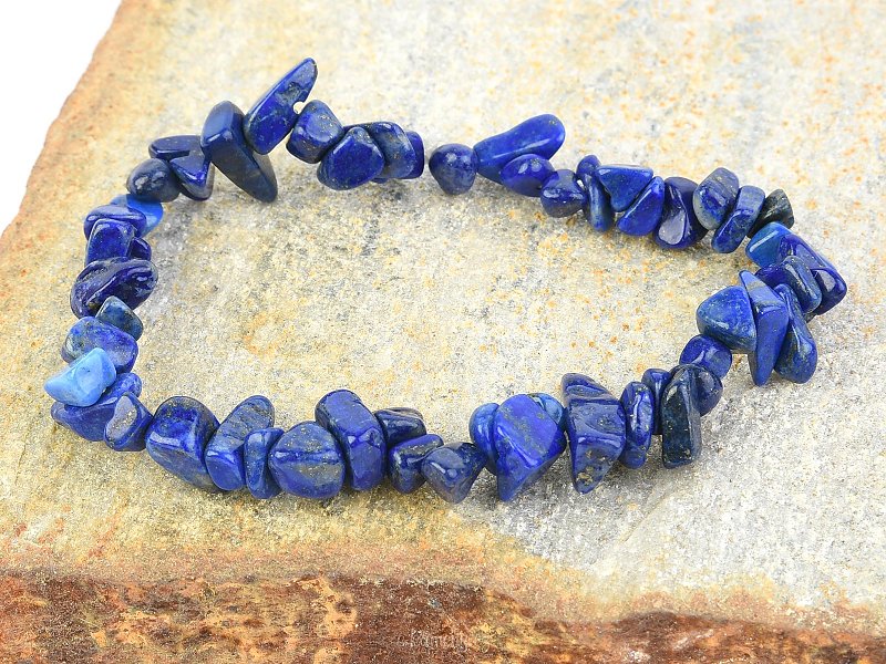 Náramek kousky kamenů - Lapis lazuli