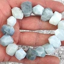 Larger bracelet with aquamarine stones