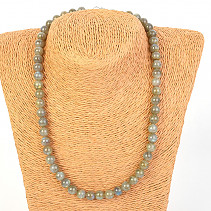 Labradorite round necklace 45cm 8mm