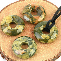 Rhyolite donut pendant (2cm)