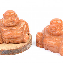 Buddha figurine orange calcite (4cm)
