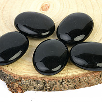 Black obsidian massage stone (4.5 cm)