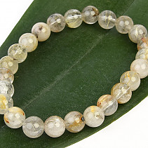 Bracelet sagenite beads (0.8cm)