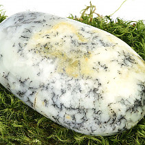 Smooth opal stone with dendrites (145g)