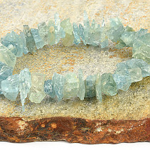 Aquamarine bracelet natural stones (approx. 1.5 cm)