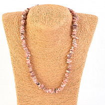 Necklace pieces of stones - Rhodochrosite