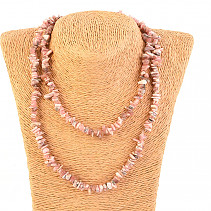 Long necklace pieces Stones - Rhodochrosite