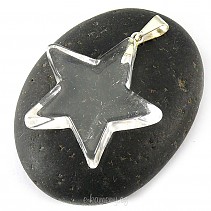 Pendant Star of the crystal (jewelry) 3.5 cm