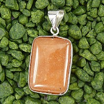 Calcite rectangle pendant (jewelry)