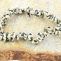 Bracelet pieces of stones - jasper dalmation