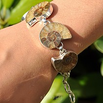 Ammonite bracelet silver Ag 925/1000 TYP183