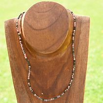 Necklace of rodonite 48cm balls 3mm