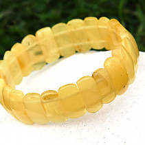 Amber bracelet yellow shade 17mm