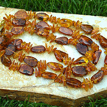 Caramel necklace of amber 125cm