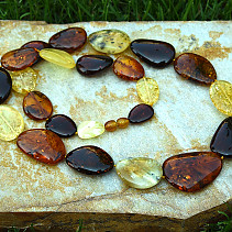 Necklace amber 71cm