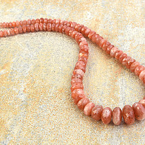Cut stone necklace of 49cm