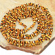 Amber cobble long necklace (192cm)