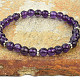 Amethyst bracelet cut with costume jewelry beads