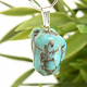 Pendant made of turquoise, handle Ag 925/1000