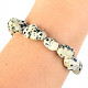 Dalmatian jasper bracelet in the shape of stones