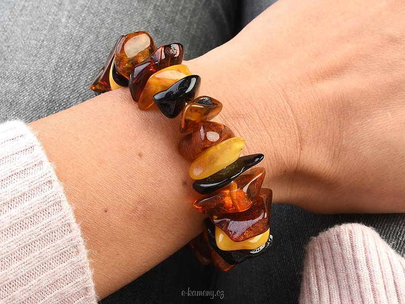 Amber bracelet mix large (23mm)
