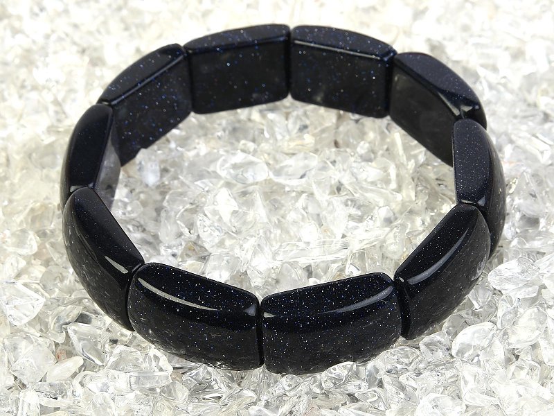 Dark bracelet avanturine synthetic 20x15mm