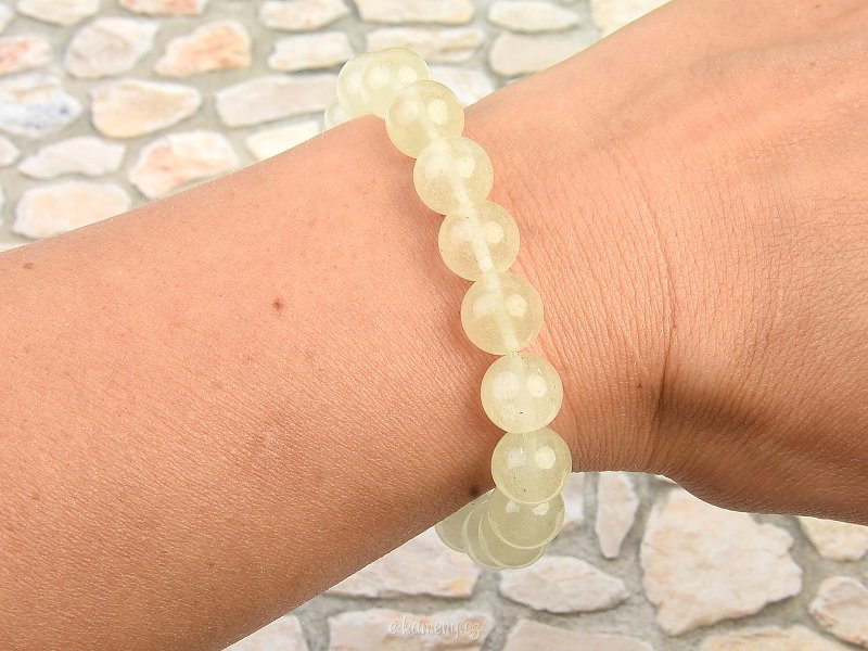 Libyan glass ball bracelet 10mm