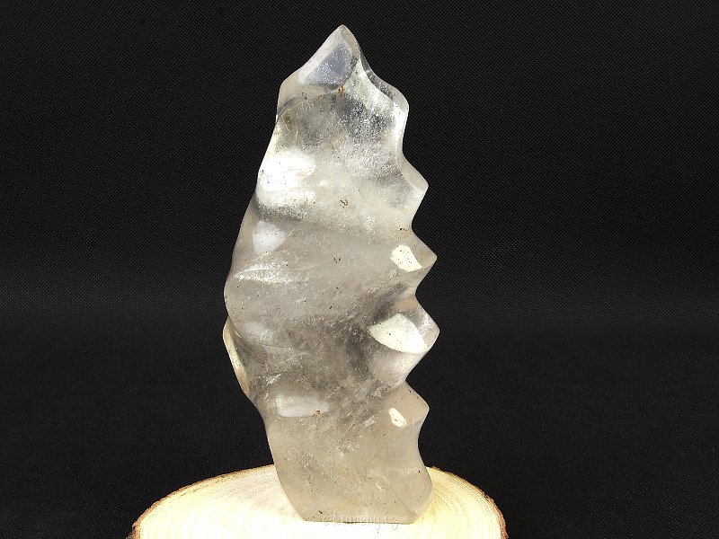 Smooth stone crystal flame shape 1588g