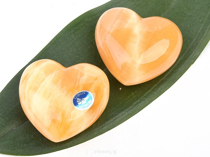 Yellow calcite heart (5cm)