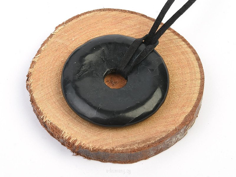 Shungite donut pendant (4cm)