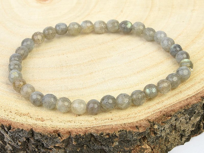 Labradorite faceted bead bracelet (0.6cm)