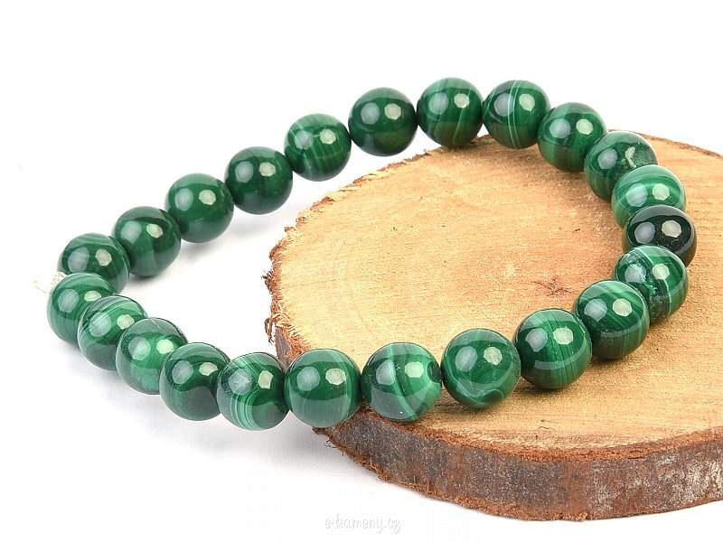Malachite Beads Bracelet (0.8cm)
