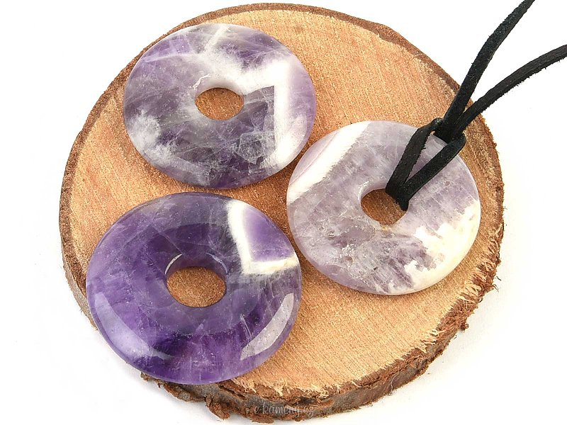 Amethyst donut pendant (3cm)