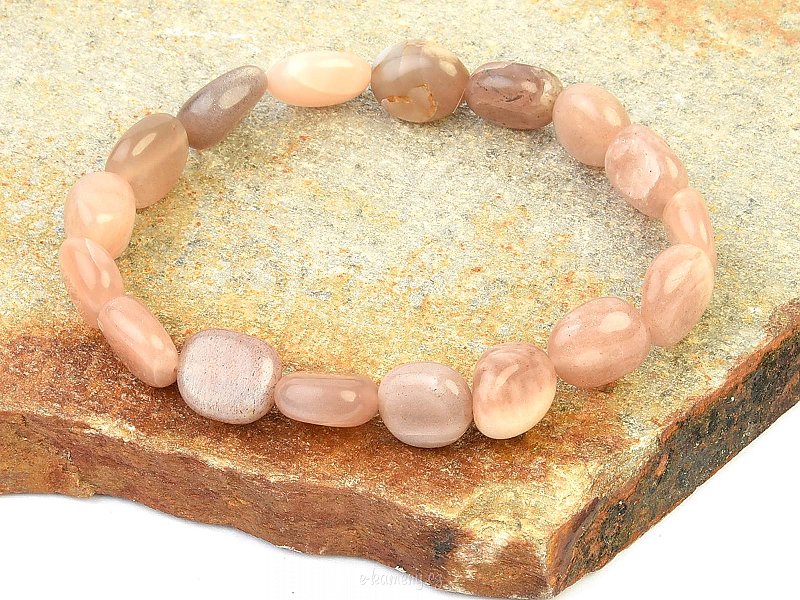 Moonstone pebble bracelet