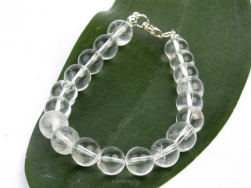 Crystal Bracelet Beads Silver Clasp (22cm)