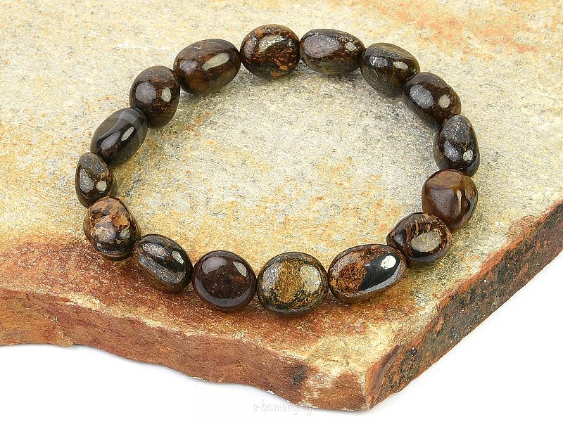 Bronze pebble bracelet