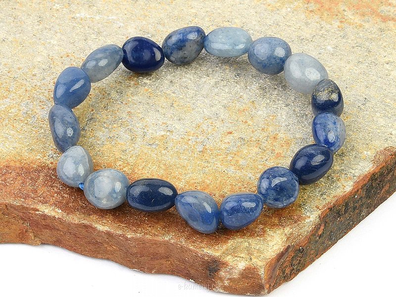 Blue calcite pebbles bracelet