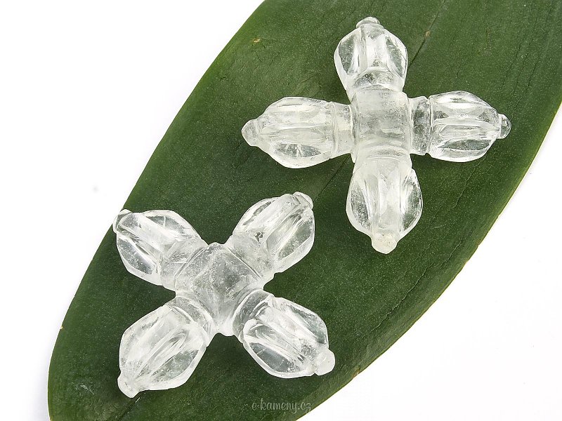 Crystal cross dorje (4-5cm)