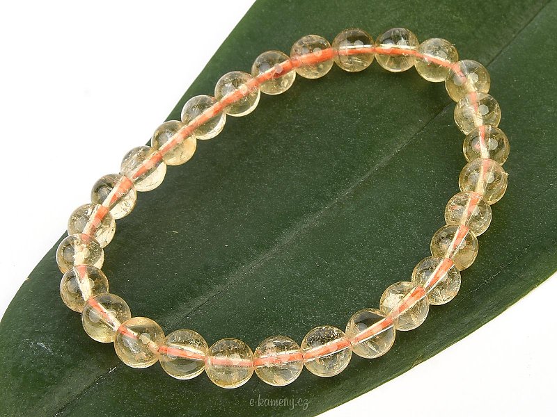 Citrine Beads Bracelet (0.7cm)