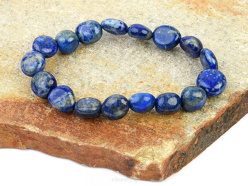 Lapis lazuli pebble bracelet