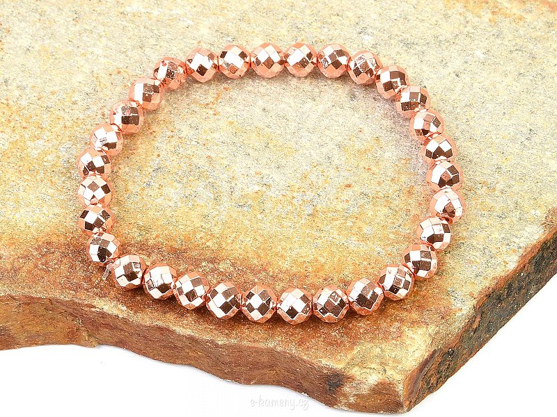 Hematite bracelet cut beads (0.6cm)