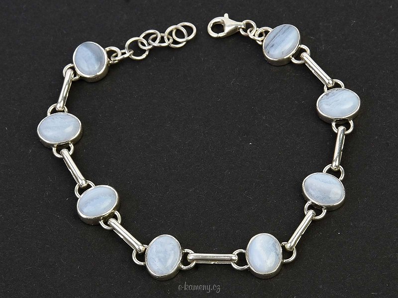 Bracelet with chalcedony Ag 925/1000