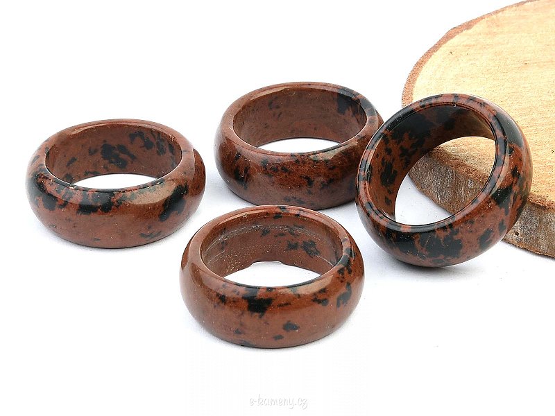 Prsten z mahagonového obsidiánu (1cm)