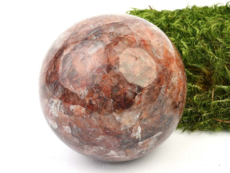 Hematite balls in crystal (613g)